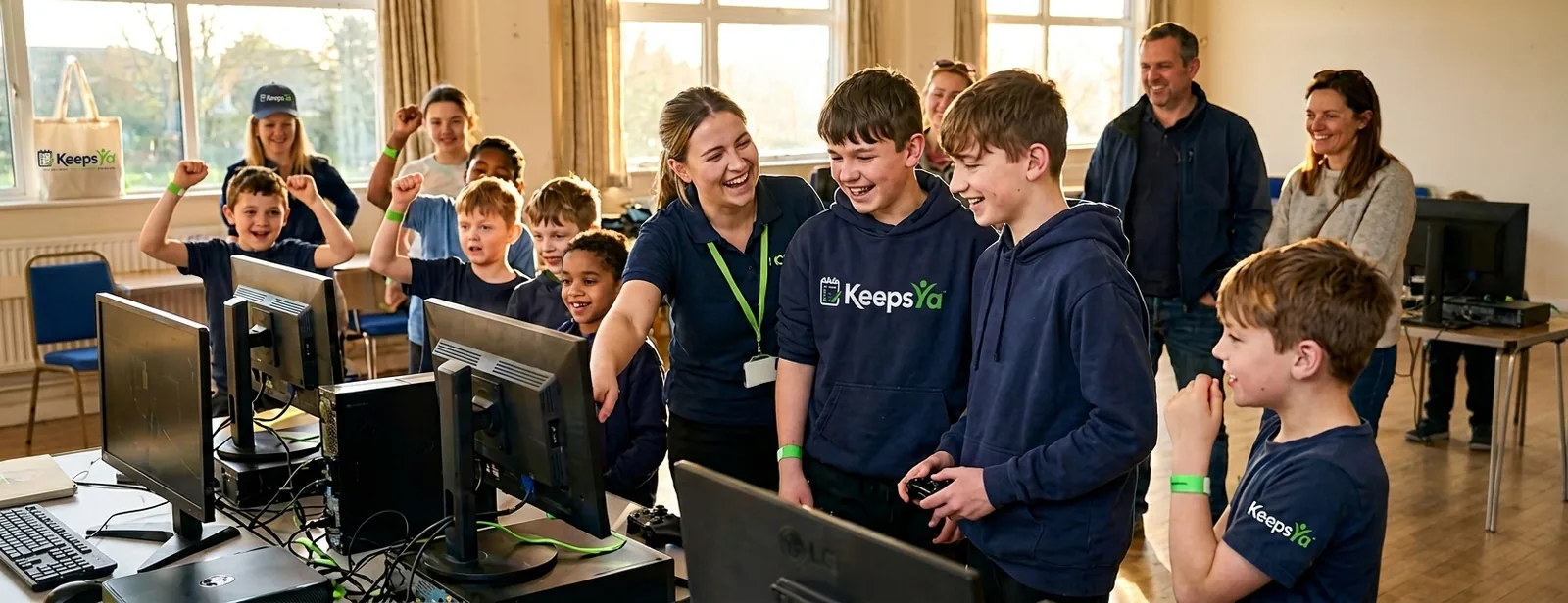 A coach running esports & gaming with their players on KeepsYa