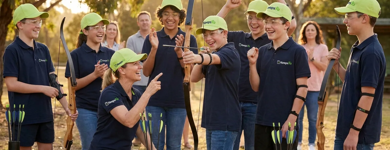 A instructor running shooting sports with their shooters on KeepsYa